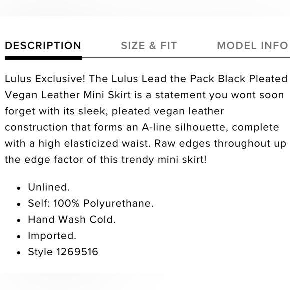 Lulu’s black pleated skirt - Picture 4 of 4